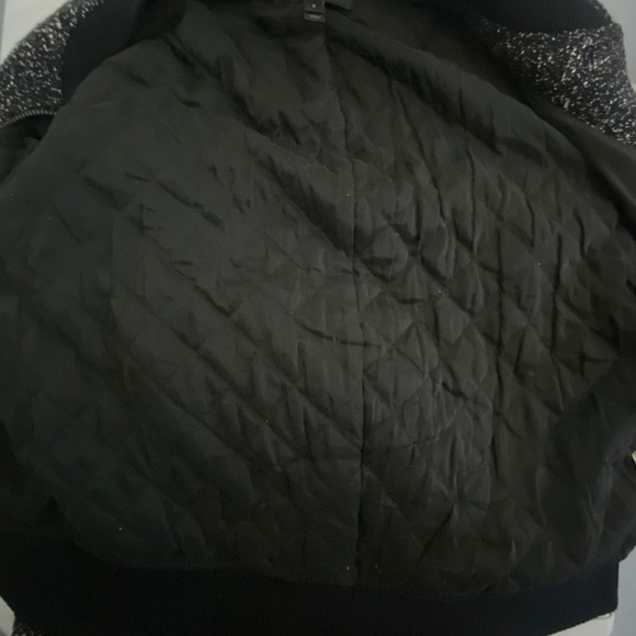 J Crew Bomber Tweed/Boucle Zippered Jacket,  Size 6 - Picture 6 of 8